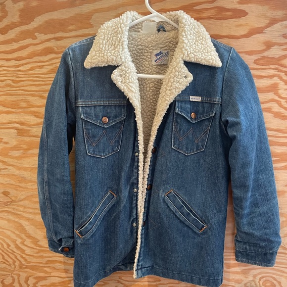 Wrangler Jackets & Blazers - Wrangler Sherpa Lined Denim Jacket